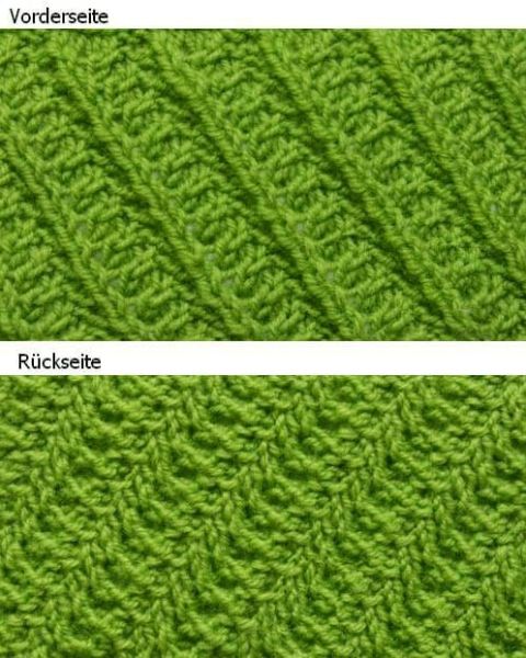 Diagonal Knit Pattern